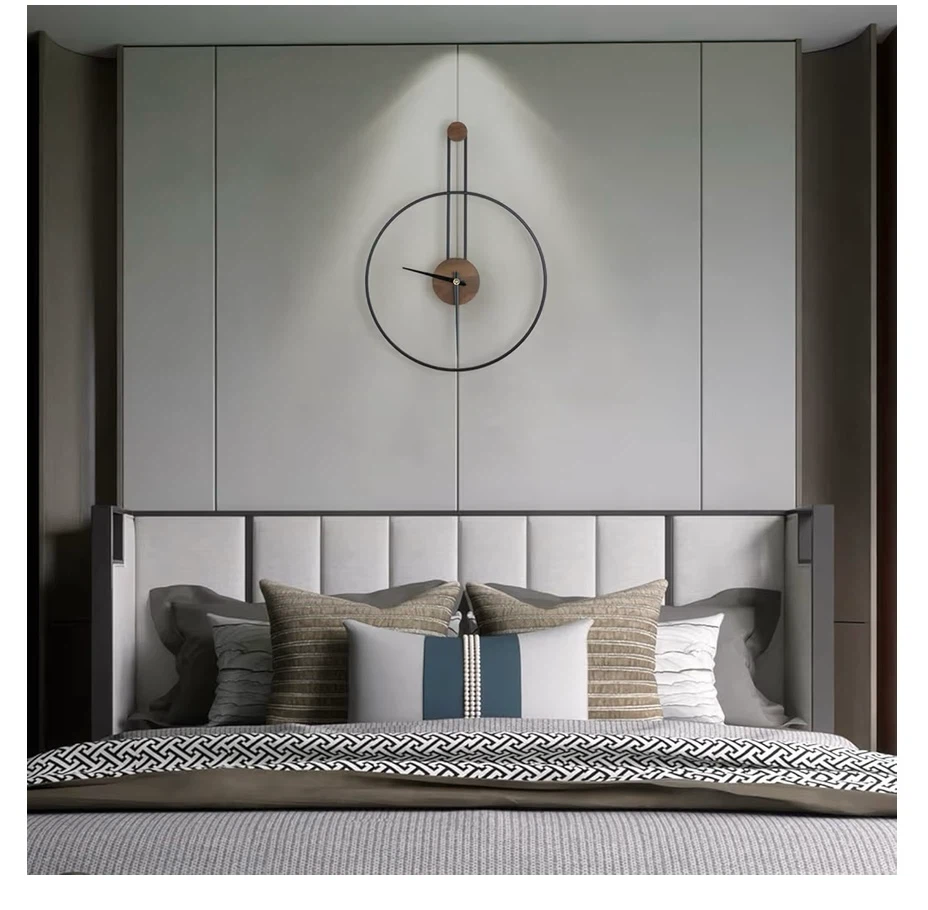 Cuspin 30 Inch Large Wall Clock, Modern Black - photo 4