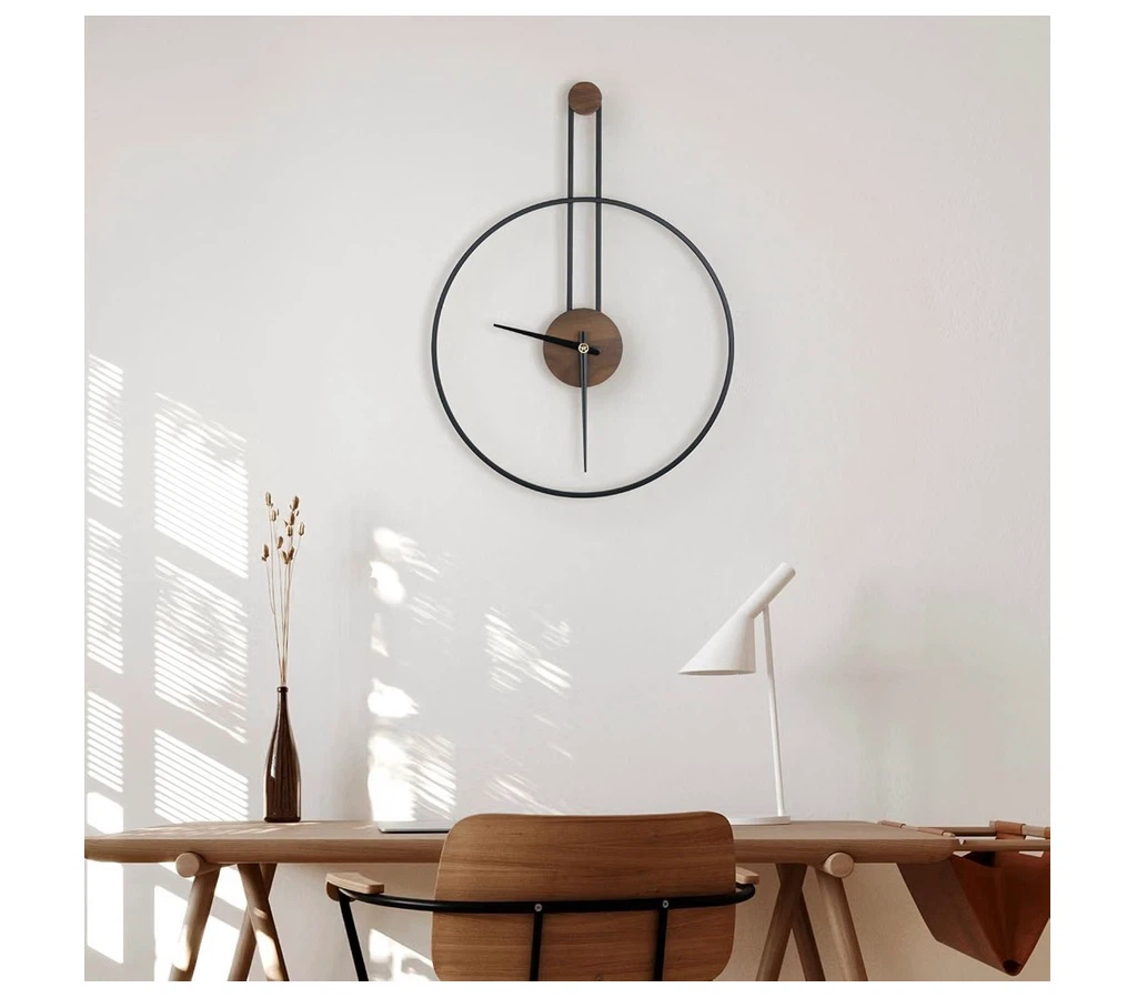 Cuspin 30 Inch Large Wall Clock, Modern Black - photo 5