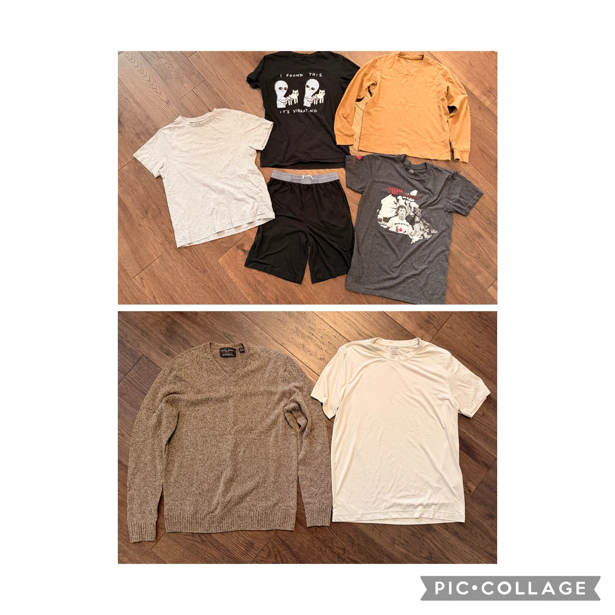 $10 for all!! Clothing Bundle: Assorted Men's Tops and Shorts