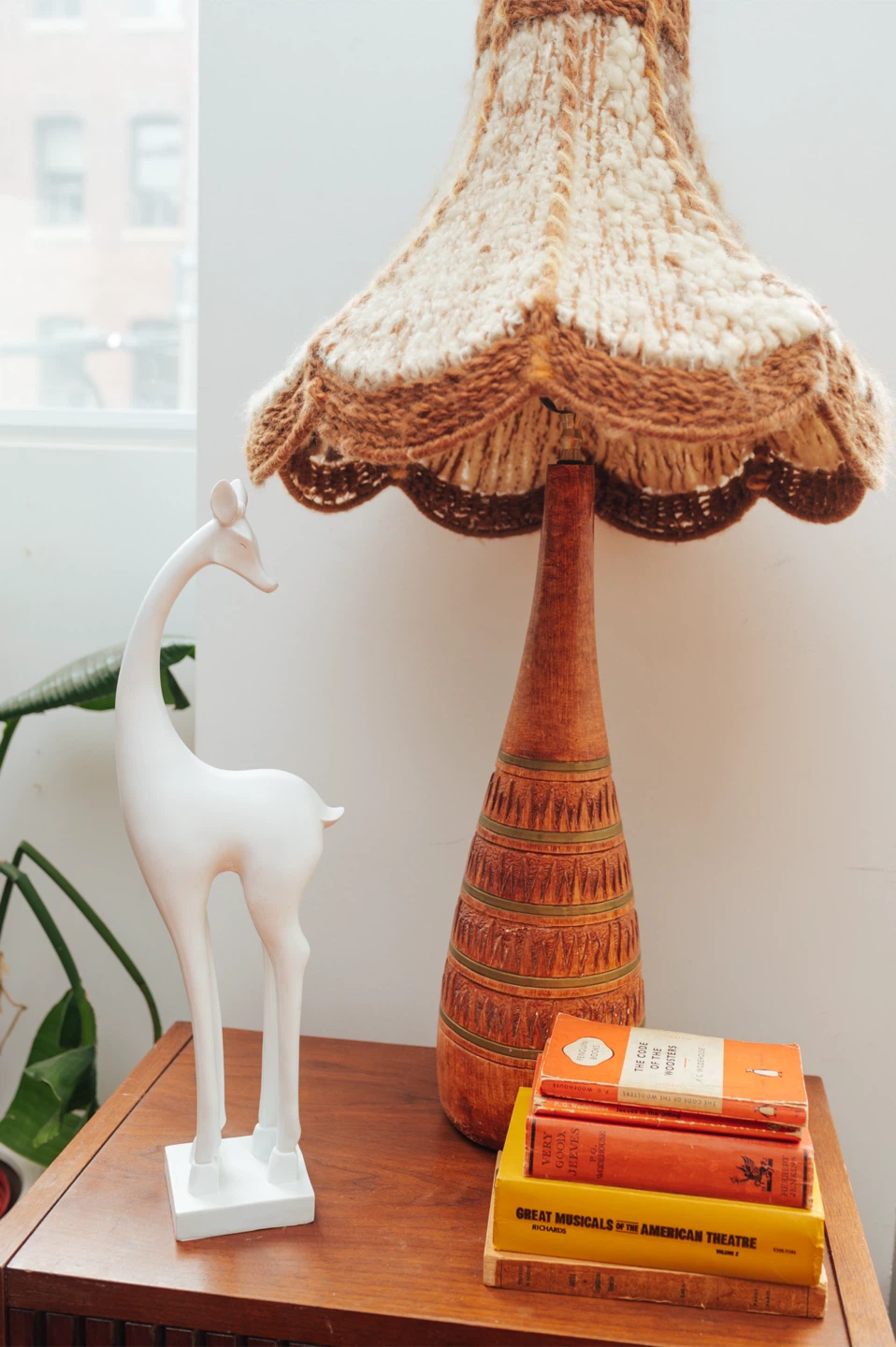 Vintage White Sculptural Deer Statue - photo 5