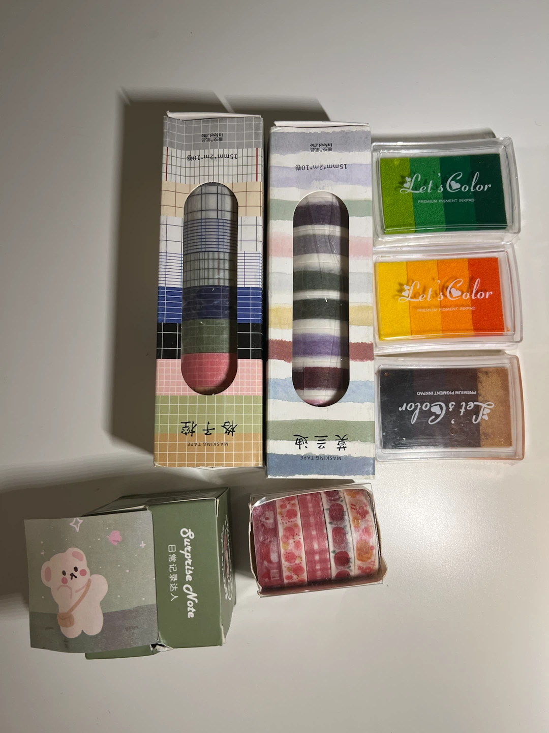 Stationery Masking Tape and Inkpad Set