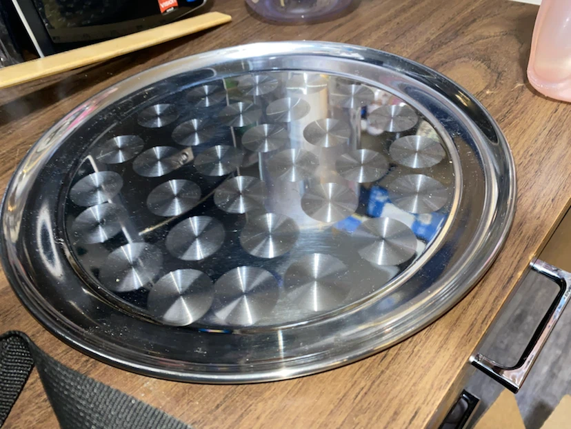 Stainless Steel Round Serving Tray