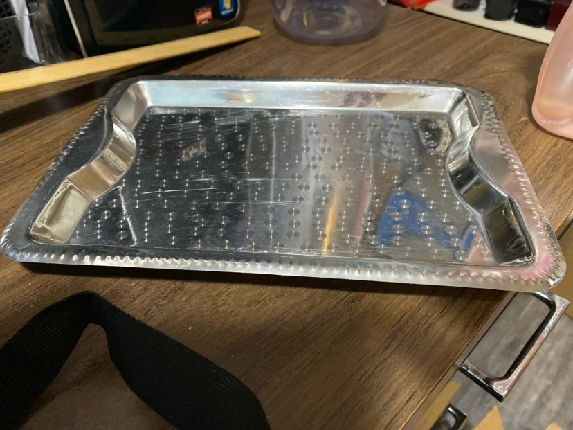 Silver-Tone Serving Tray