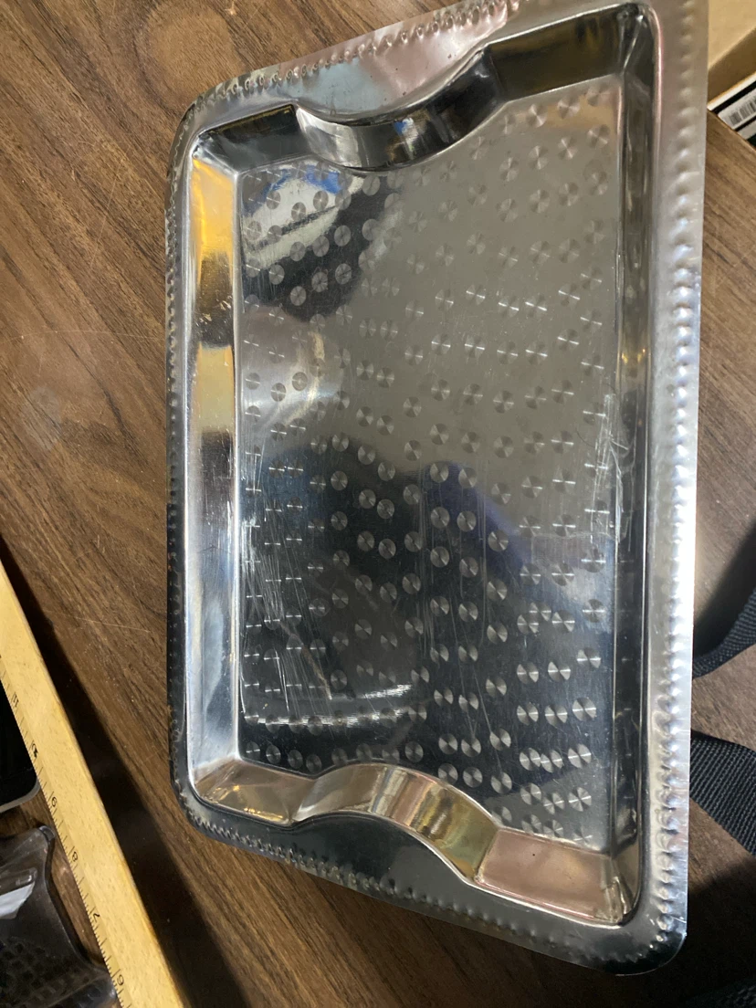 Silver-Tone Serving Tray - photo 2