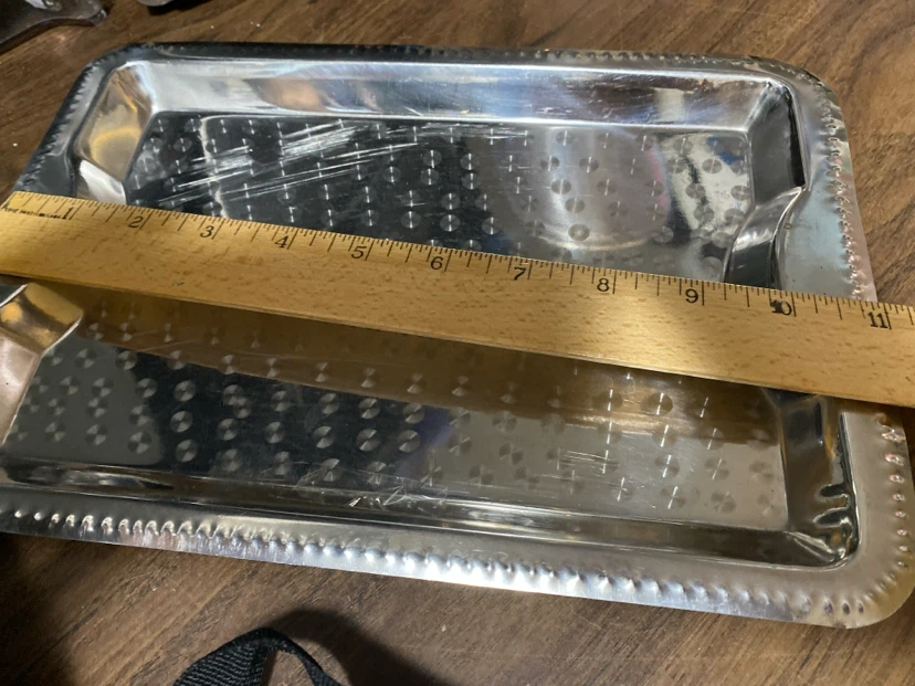 Silver-Tone Serving Tray - photo 3