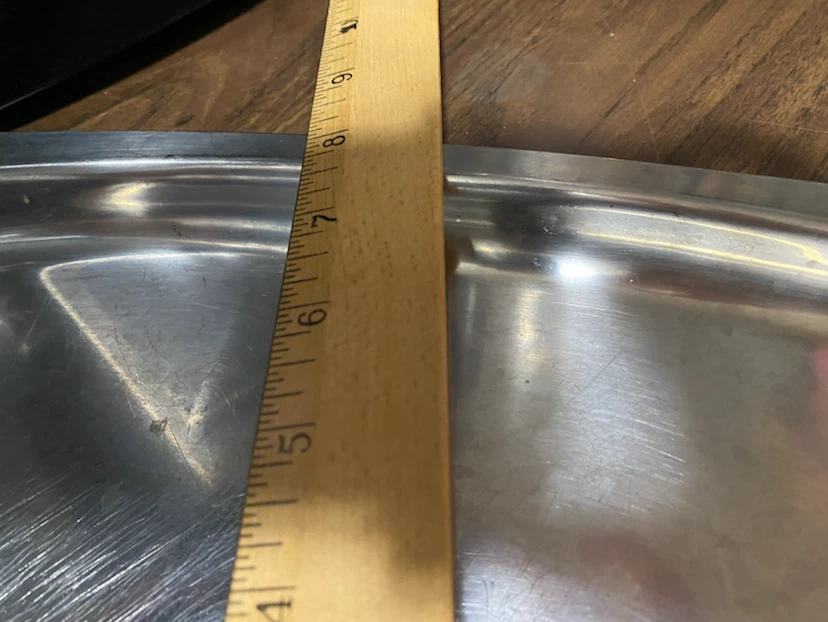 Stainless Steel Serving Tray with Wooden Handles - photo 3