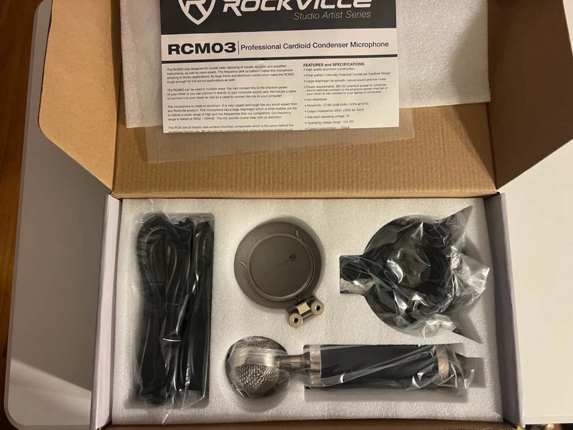 Rockville RCM03 Professional Condenser Microphone - photo 3