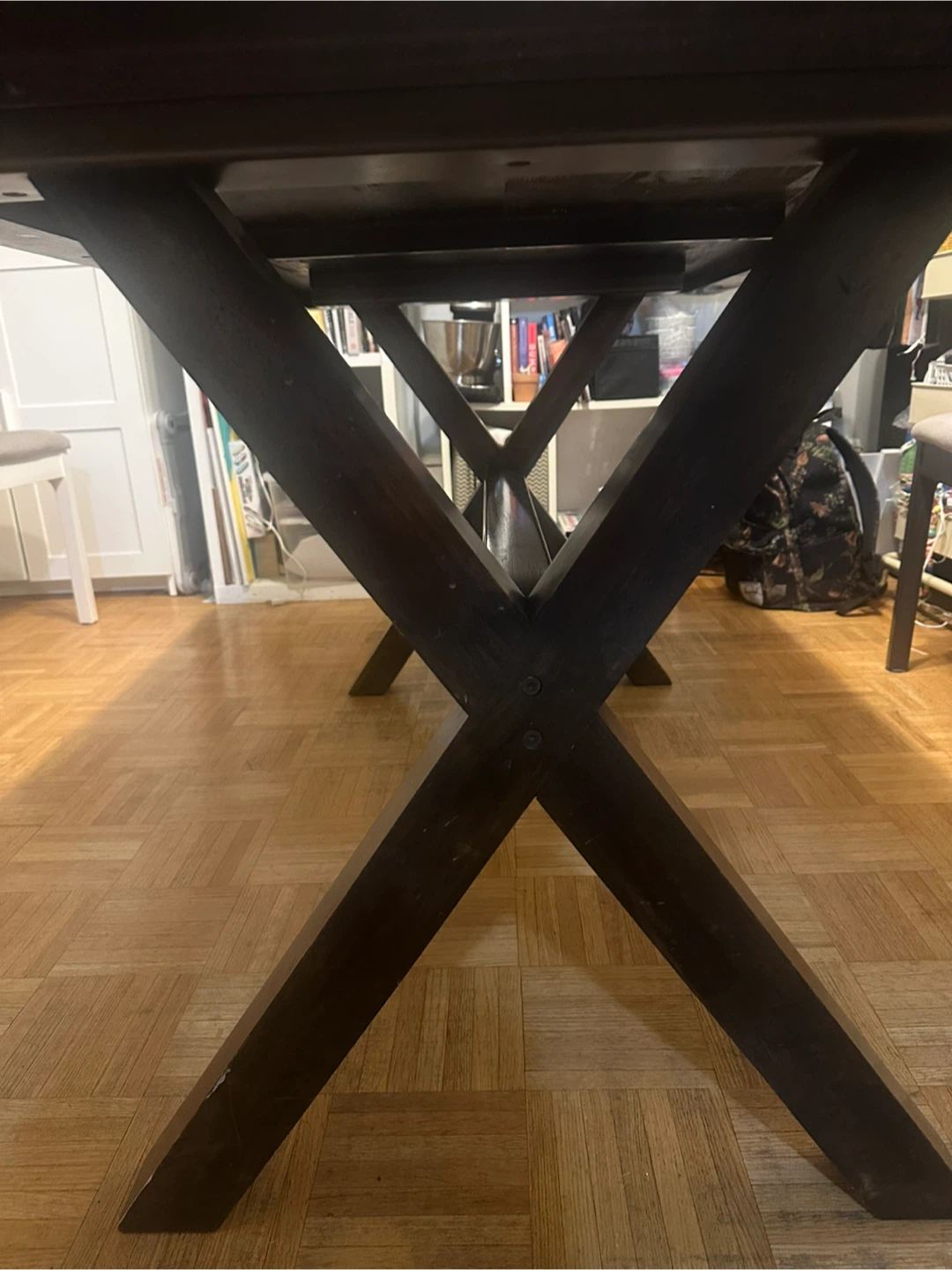 Dark Brown Wooden Dining Table - photo 2