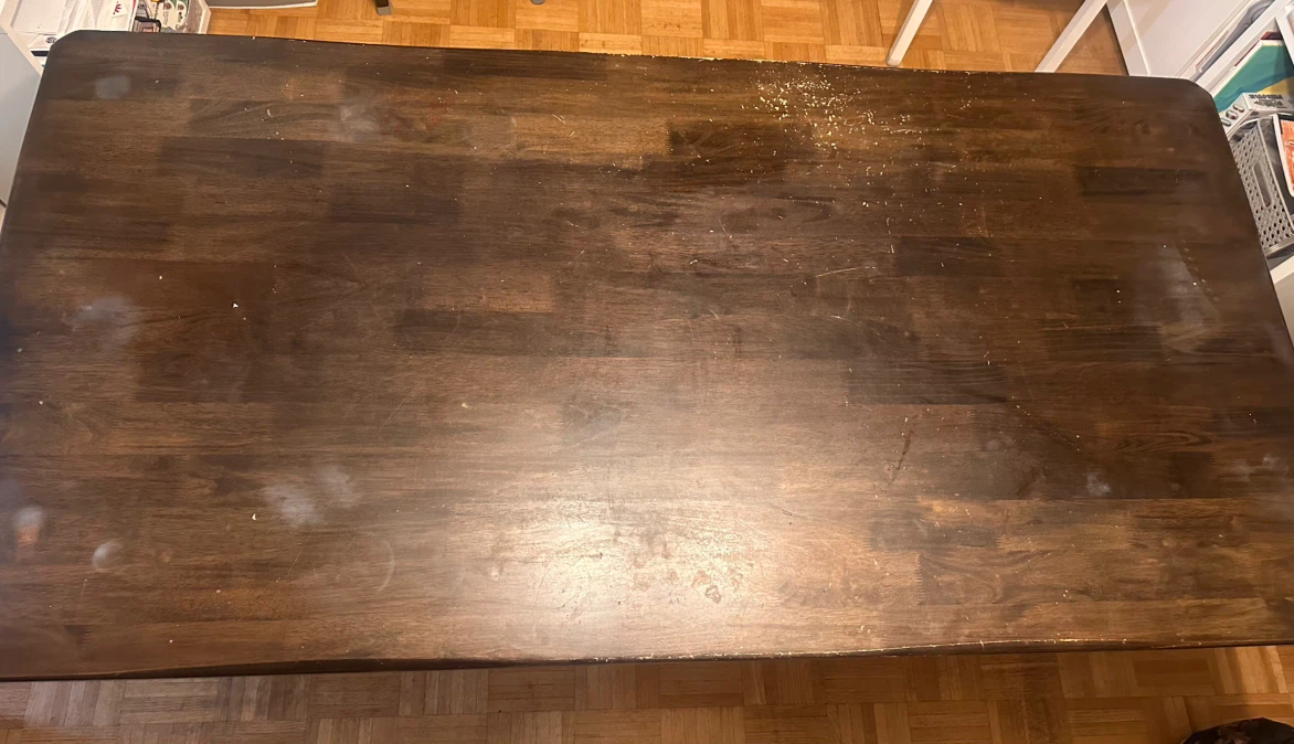 Dark Brown Wooden Dining Table - photo 3