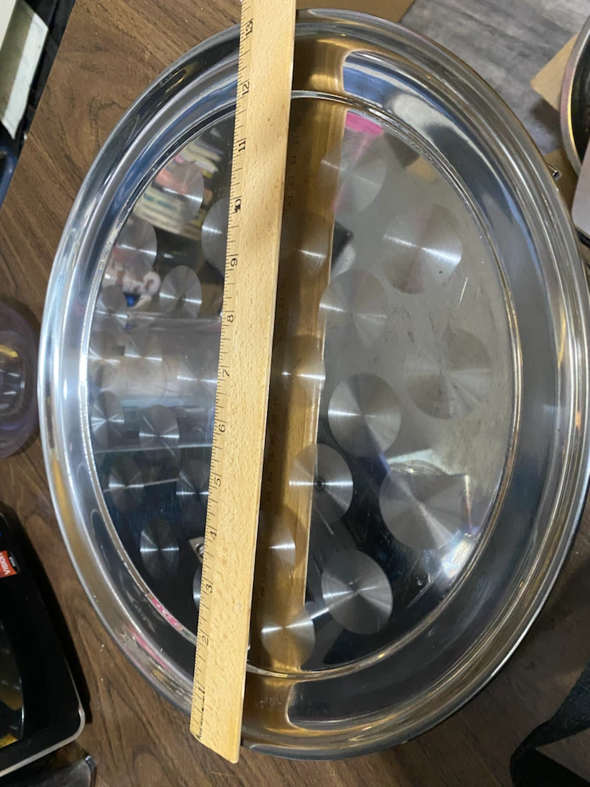 Large Stainless Steel Serving Tray - photo 3