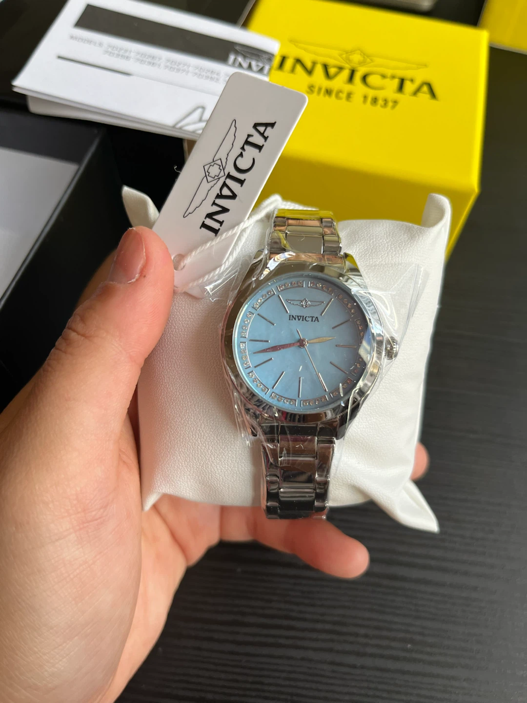 Invicta Celestial Lady Blue Crystal Dial Watch 33mm NEW - photo 2