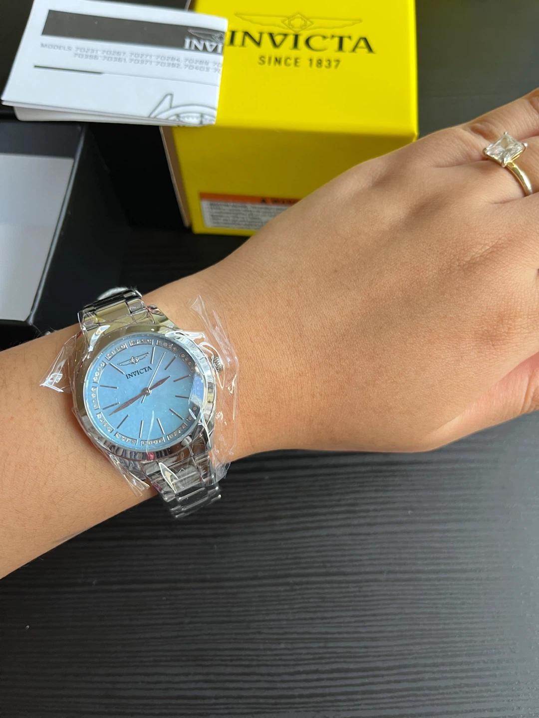 Invicta Celestial Lady Blue Crystal Dial Watch 33mm NEW - photo 3