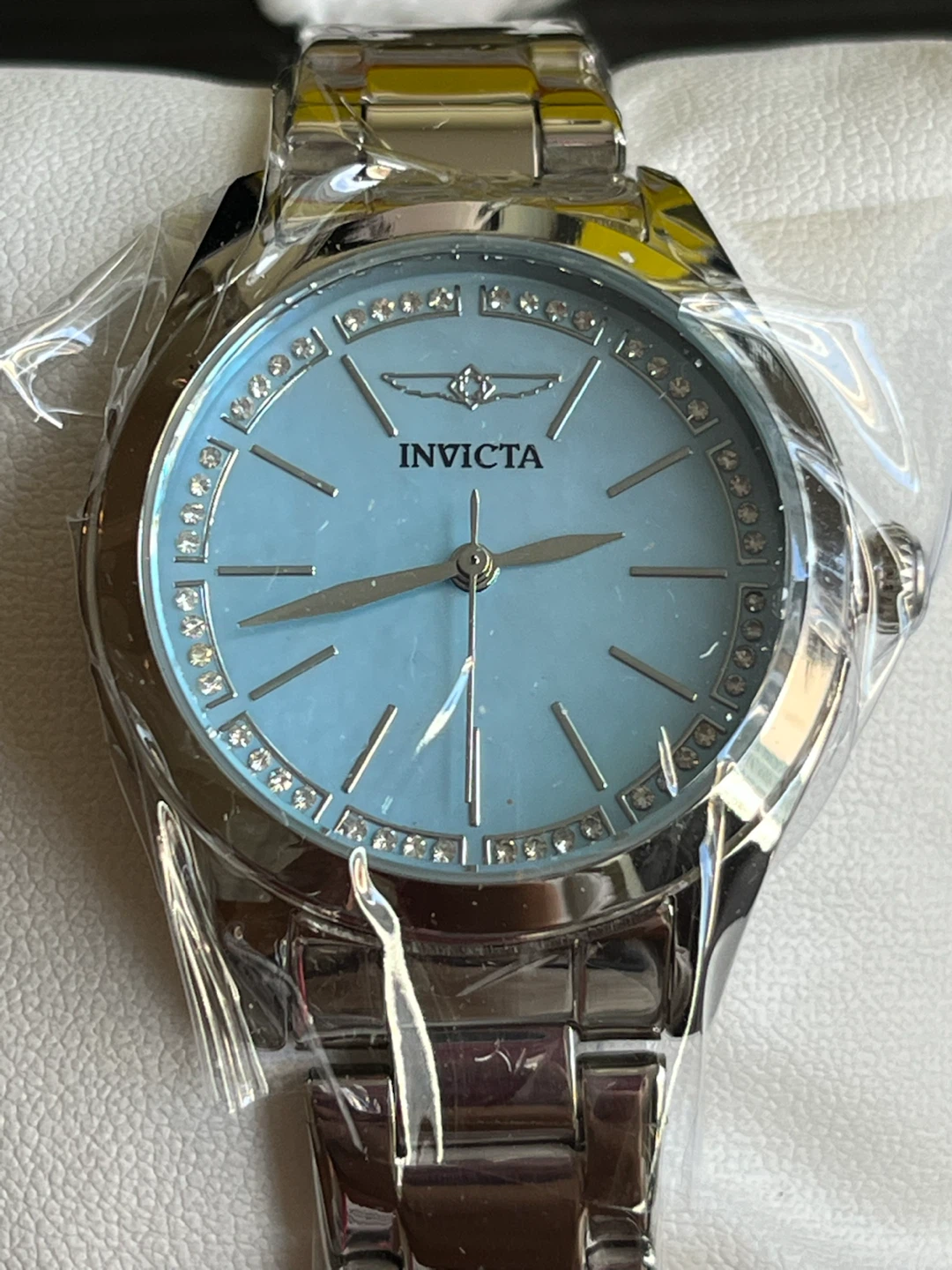 Invicta Celestial Lady Blue Crystal Dial Watch 33mm NEW - photo 5