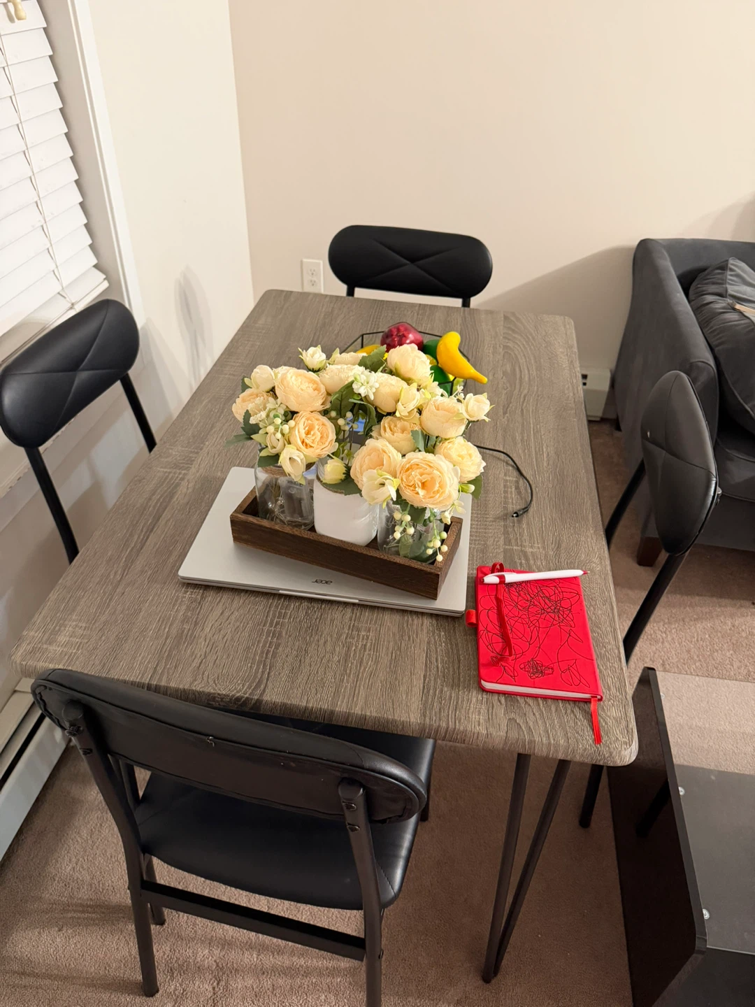 Dining table set with 4 chairs - photo 2