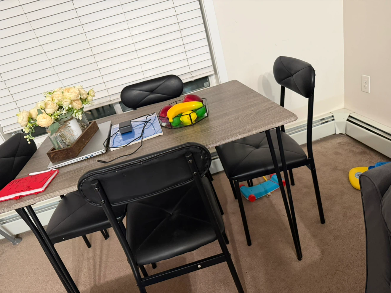 Dining table set with 4 chairs - photo 4