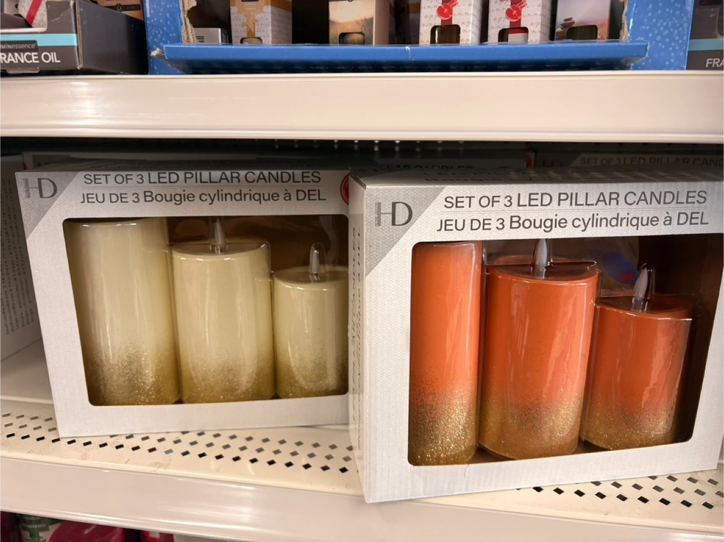 $10 custom design with HD Set of 3 LED Pillar Candles
