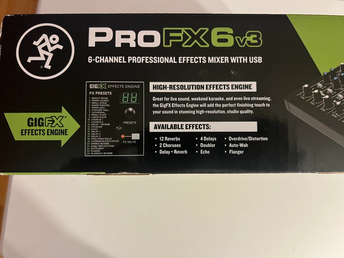 ProFX6v3 6-Channel Professional Effects Mixer - photo 2