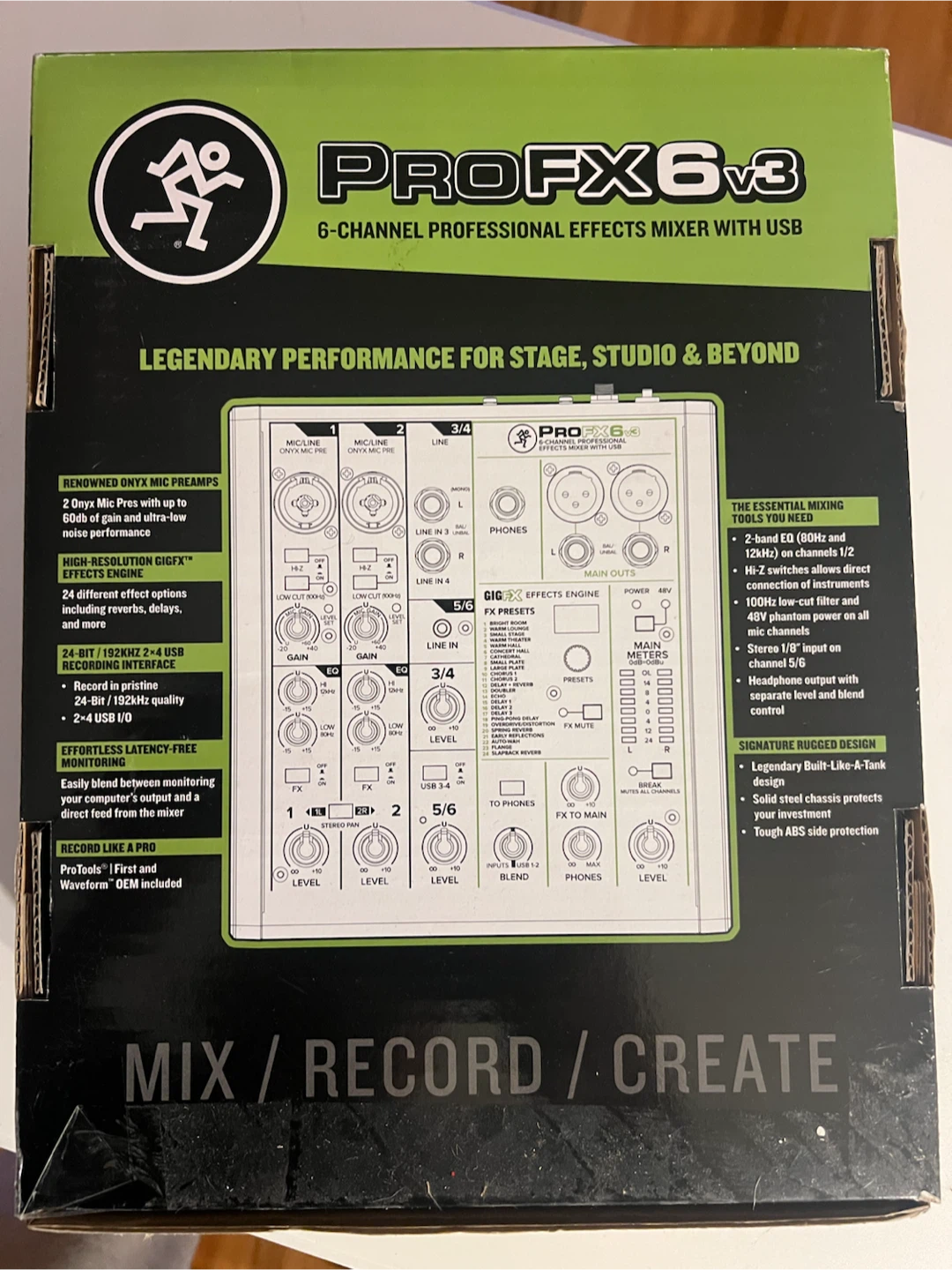 ProFX6v3 6-Channel Professional Effects Mixer - photo 3