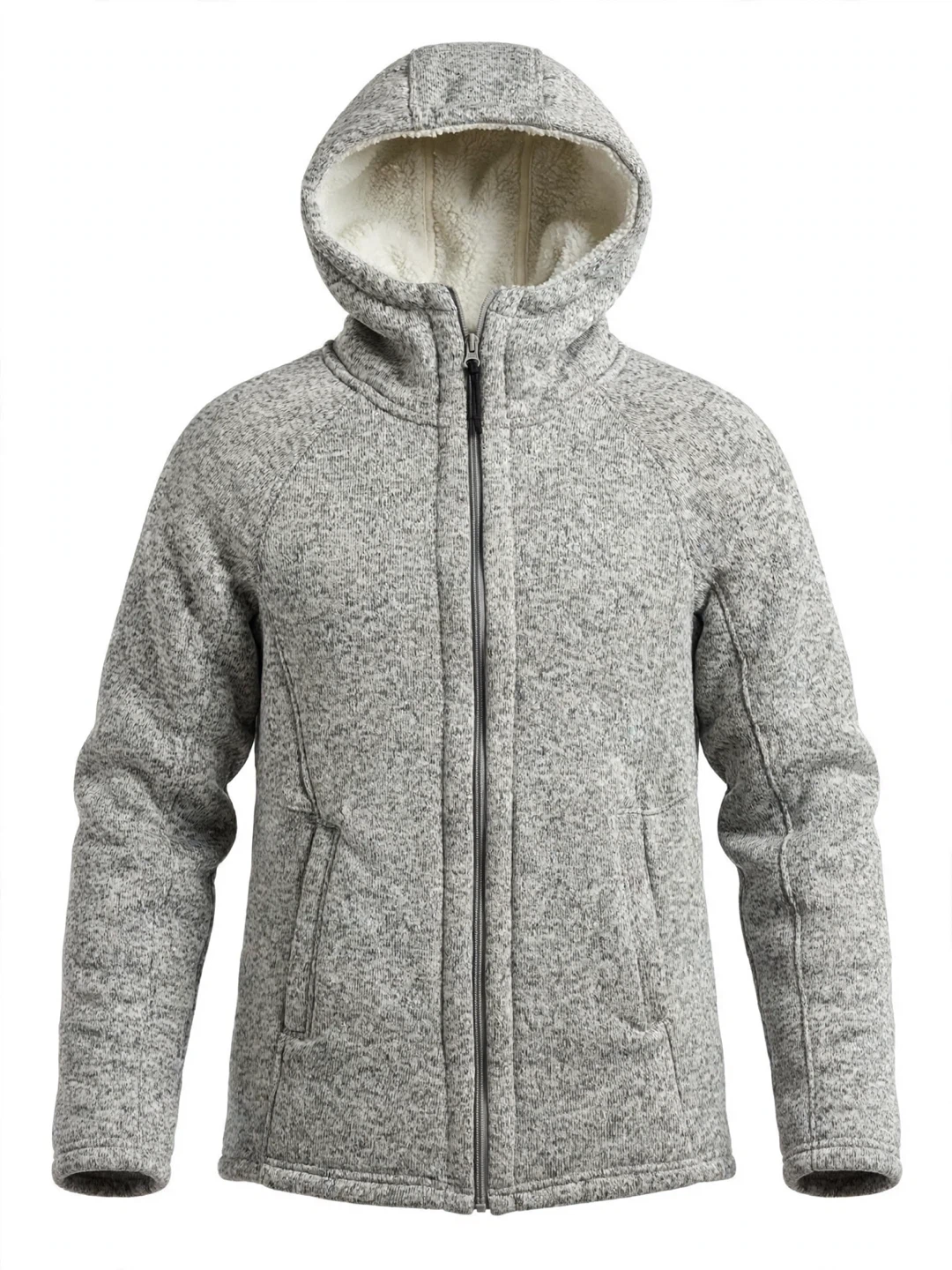 George grey fleece-lined hooded sweater
