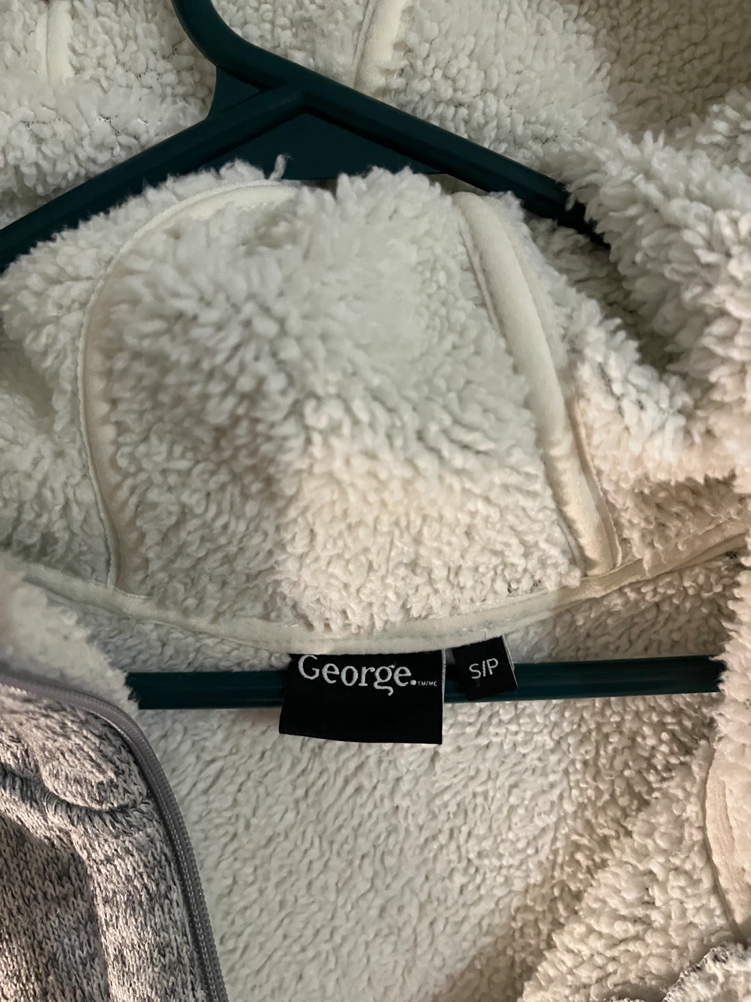 George grey fleece-lined hooded sweater - photo 4