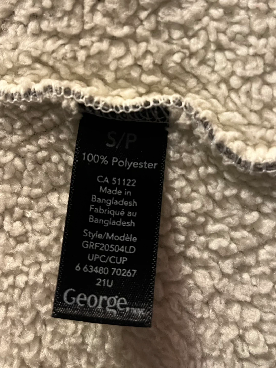 George grey fleece-lined hooded sweater - photo 5