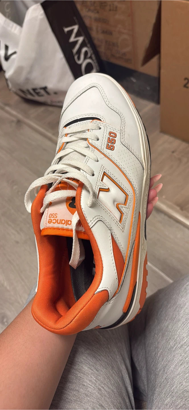 New Balance 550 White Orange Sneakers - photo 2