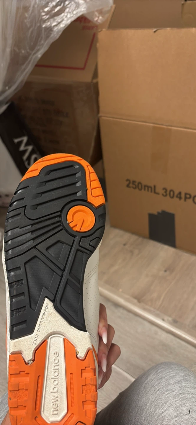 New Balance 550 White Orange Sneakers - photo 4