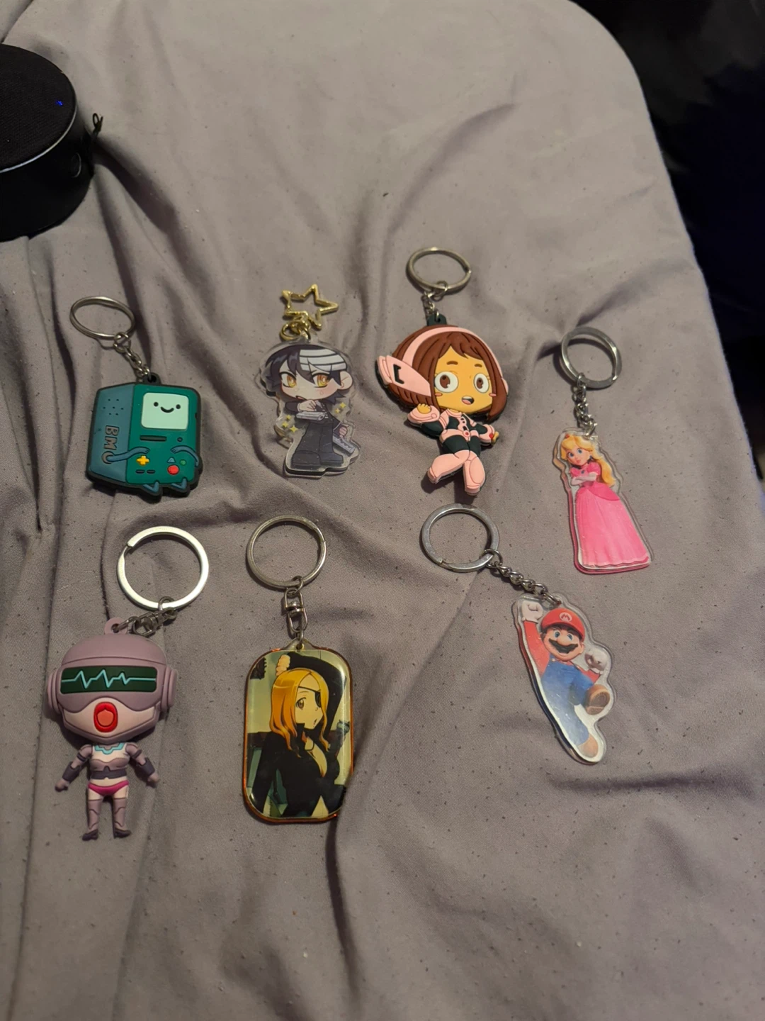 Set of 7 Character Keychains
