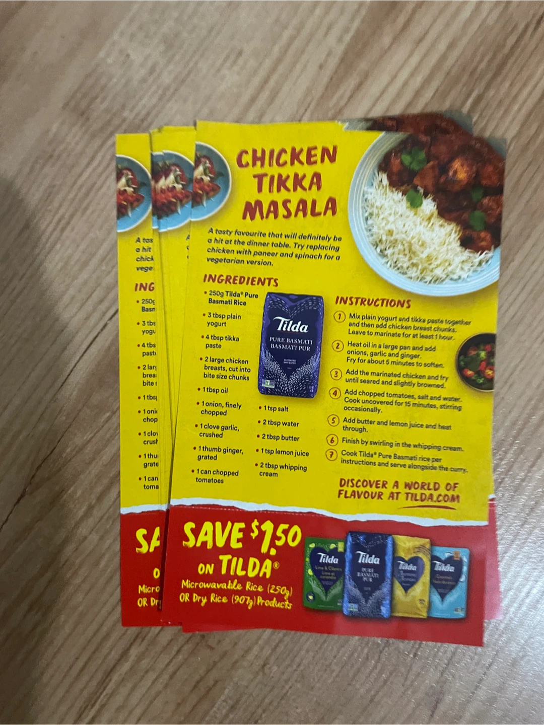 Tilda rice $1.50 off coupons