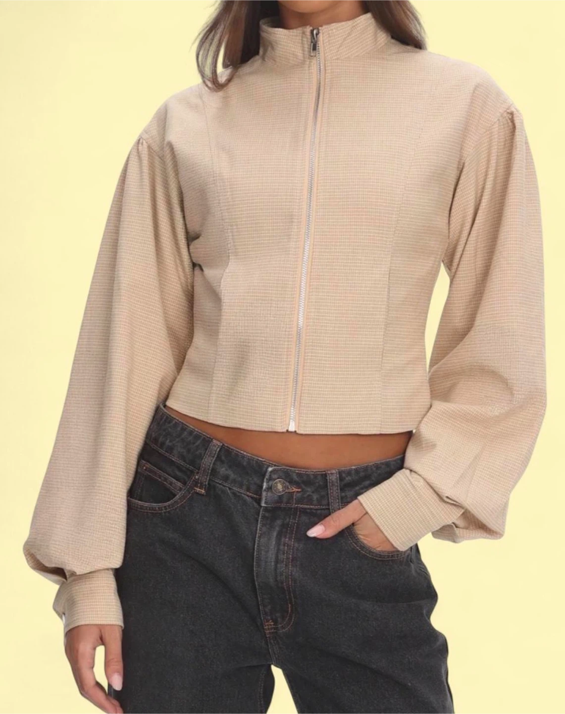 Beige light jacket