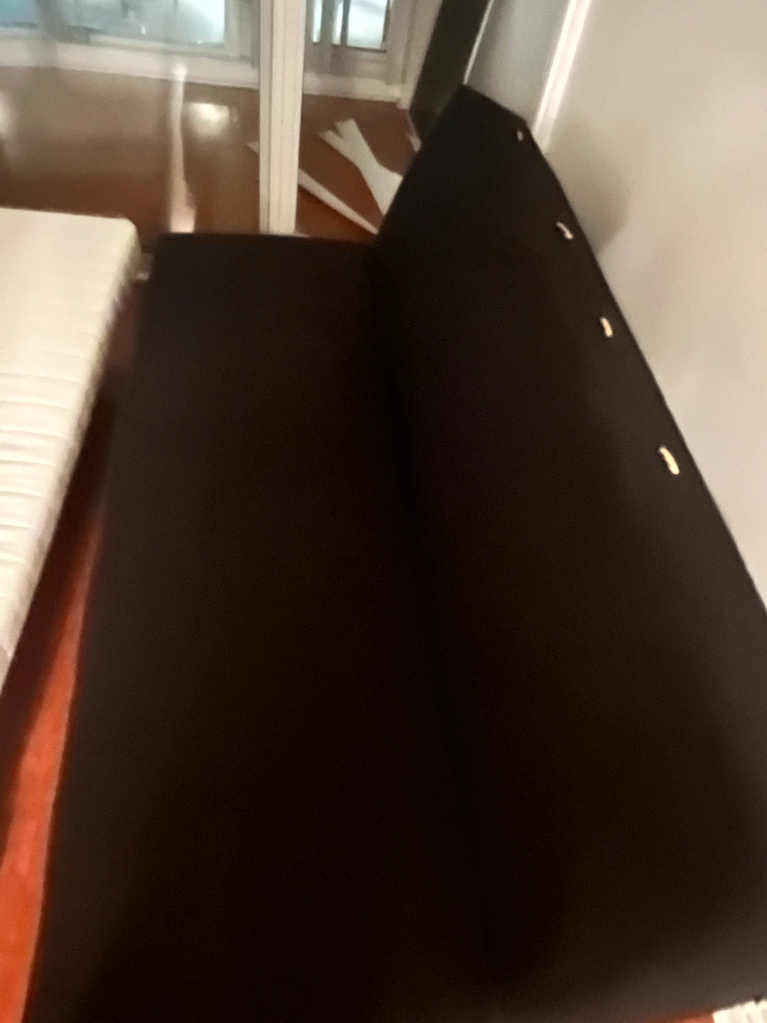 Black Futon Couch/Bed with cover - photo 2