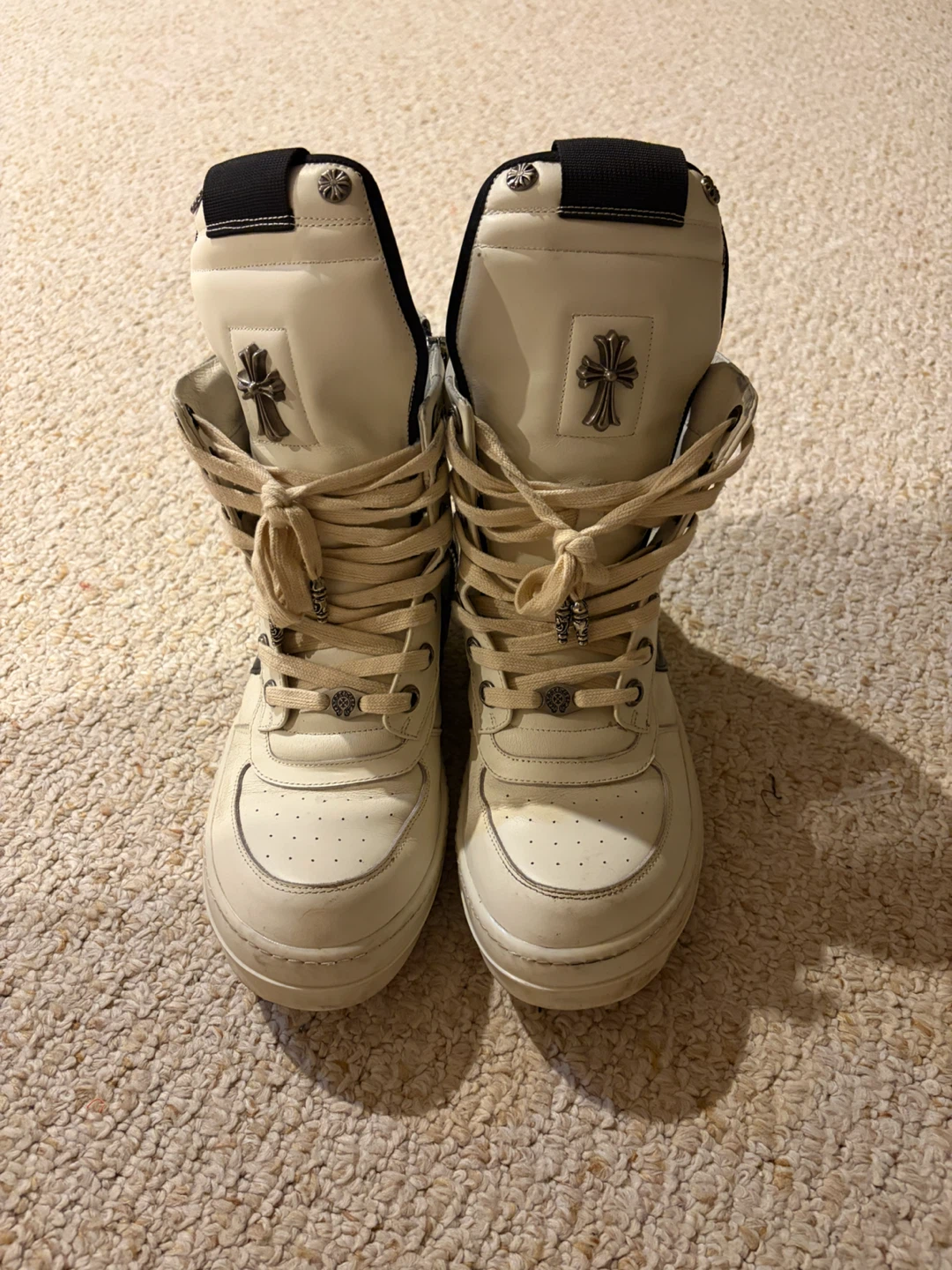 Rick Owens Chrome Hearts Dunks Size 45