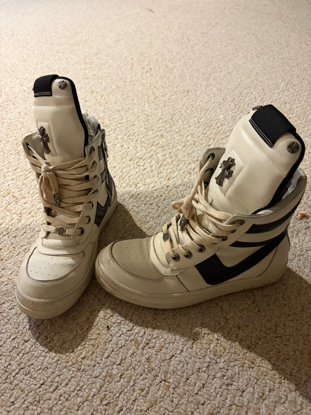 Rick Owens Chrome Hearts Dunks Size 45 - photo 2