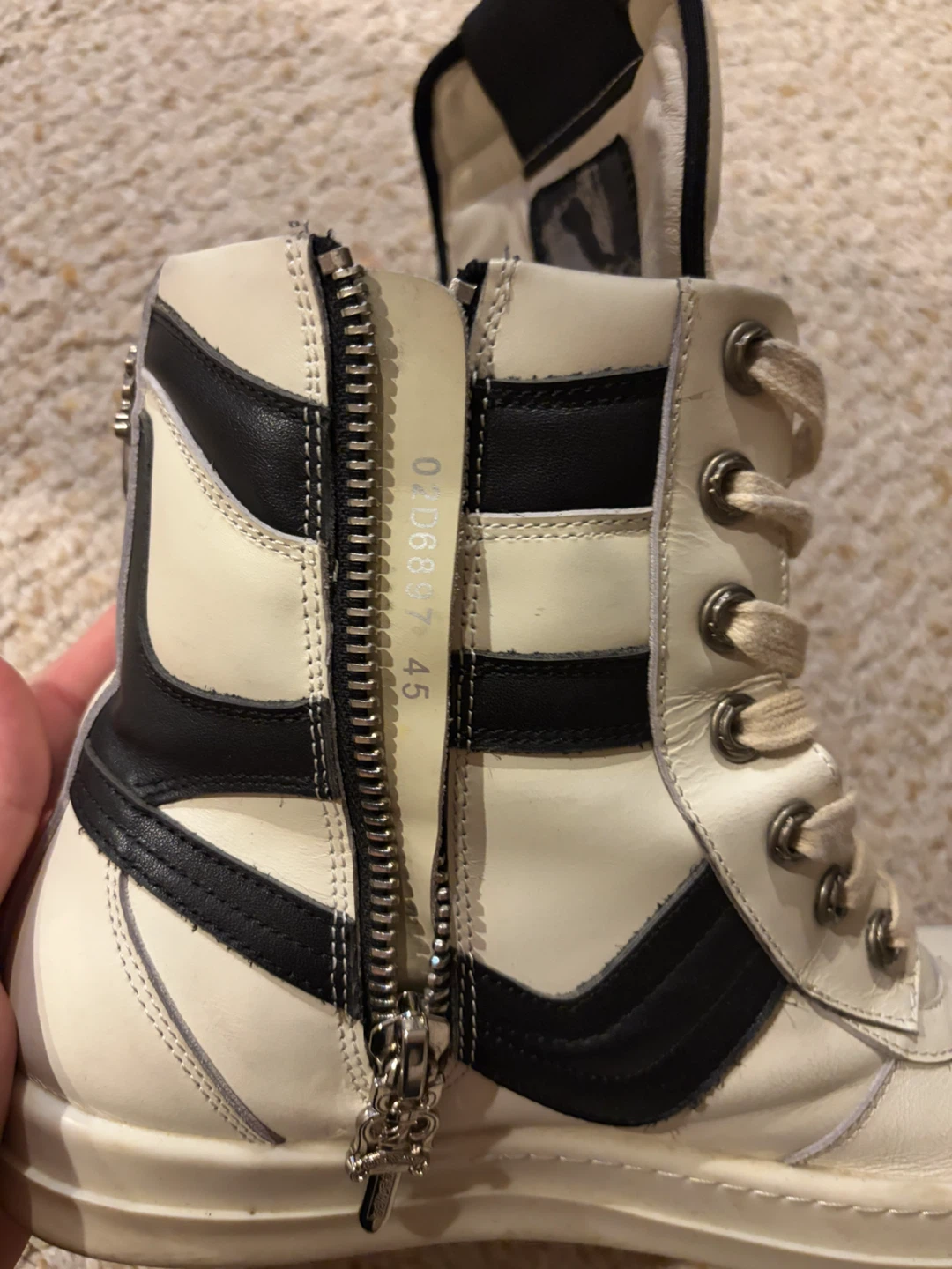 Rick Owens Chrome Hearts Dunks Size 45 - photo 5