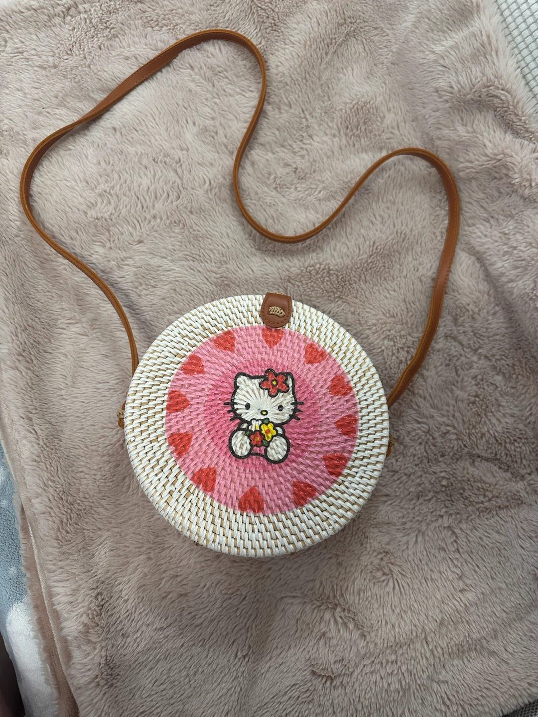 Hello Kitty Rattan Crossbody Bag - photo 2