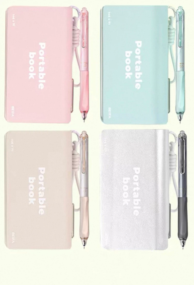Portable Notebook with Pen & Wrist Strap