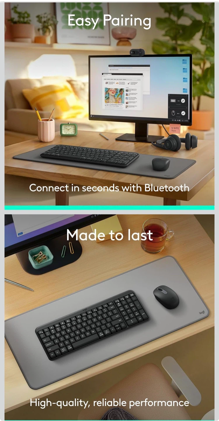 Logitech K250 Wireless Bluetooth Keyboard - Graphite - photo 3