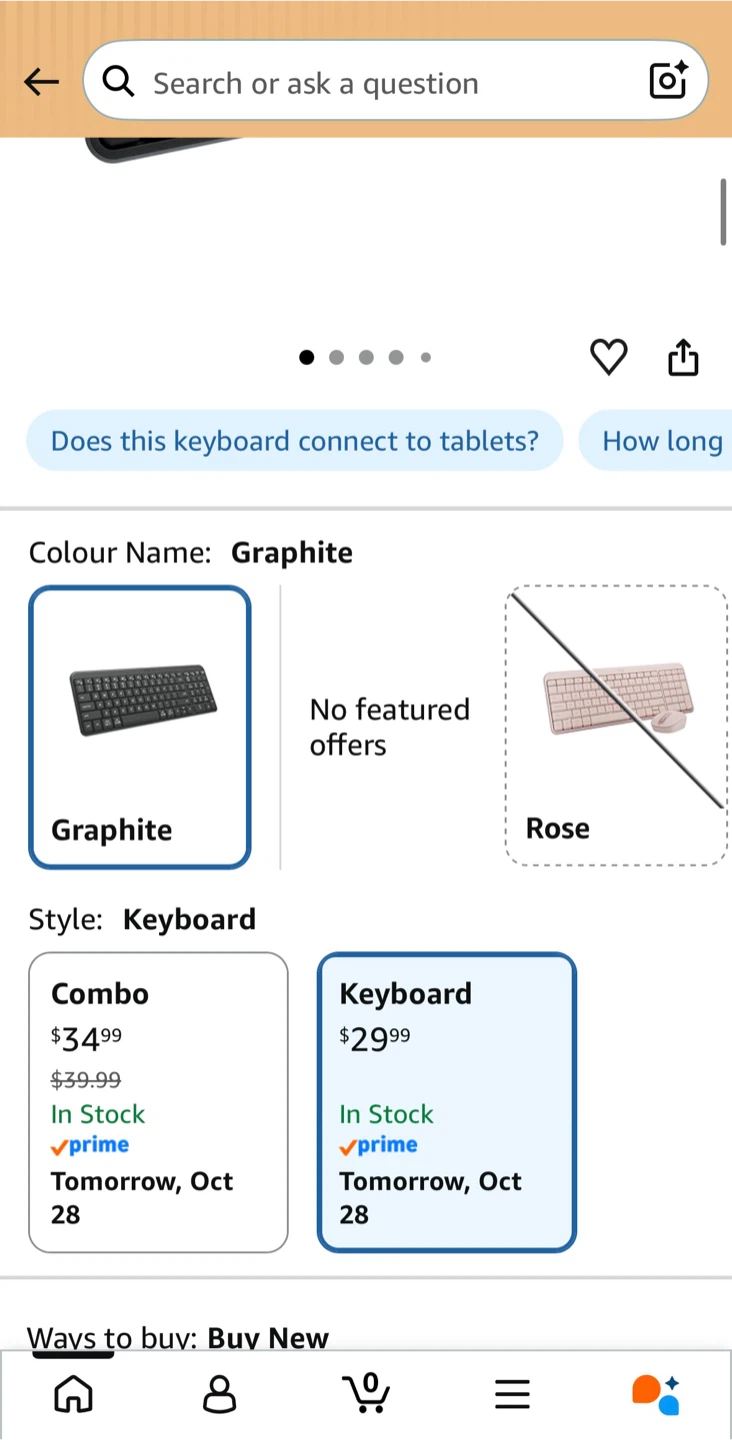 Logitech K250 Wireless Bluetooth Keyboard - Graphite - photo 4