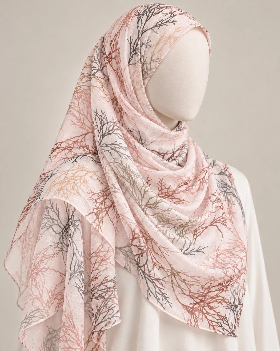 Tree Branch Pattern Hijab