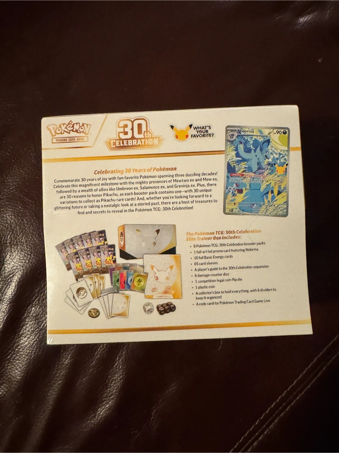 Pokemon TCG 30th Celebration Elite Trainer Box - photo 2