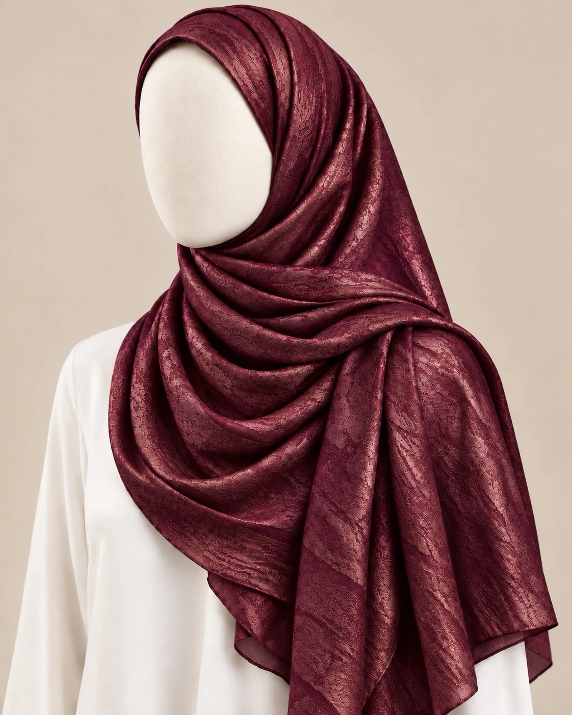 Elegant Textured Hijab Headscarf - photo 5