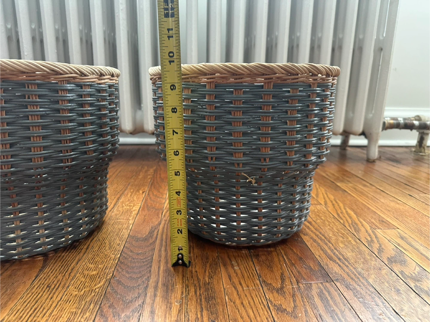 Two IKEA Woven Basket pots - photo 2