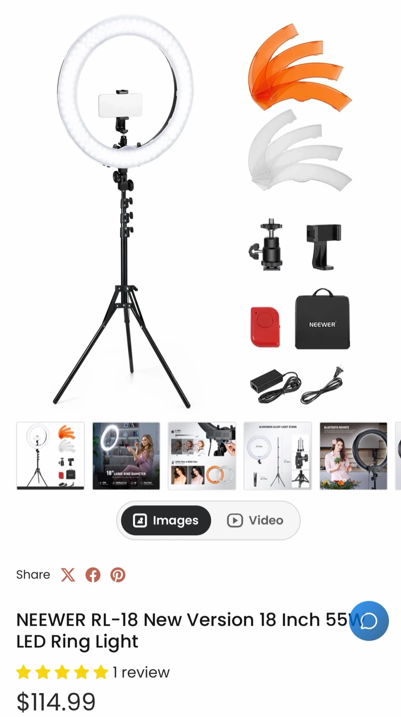 Neewer 18 Inch LED Ring Light Kit - photo 3