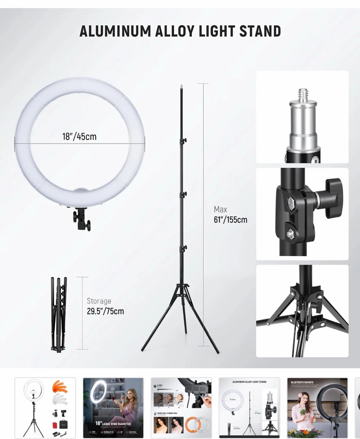Neewer 18 Inch LED Ring Light Kit - photo 4