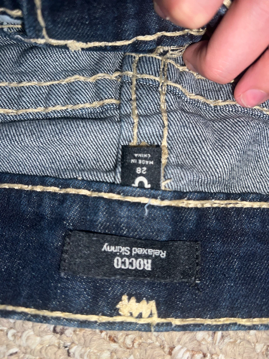 True Religion Rocco Relaxed Skinny Jeans Size 28 - photo 4