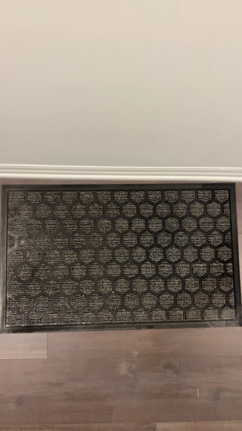 Grey/black Hexagon Pattern Floor Mat Free
