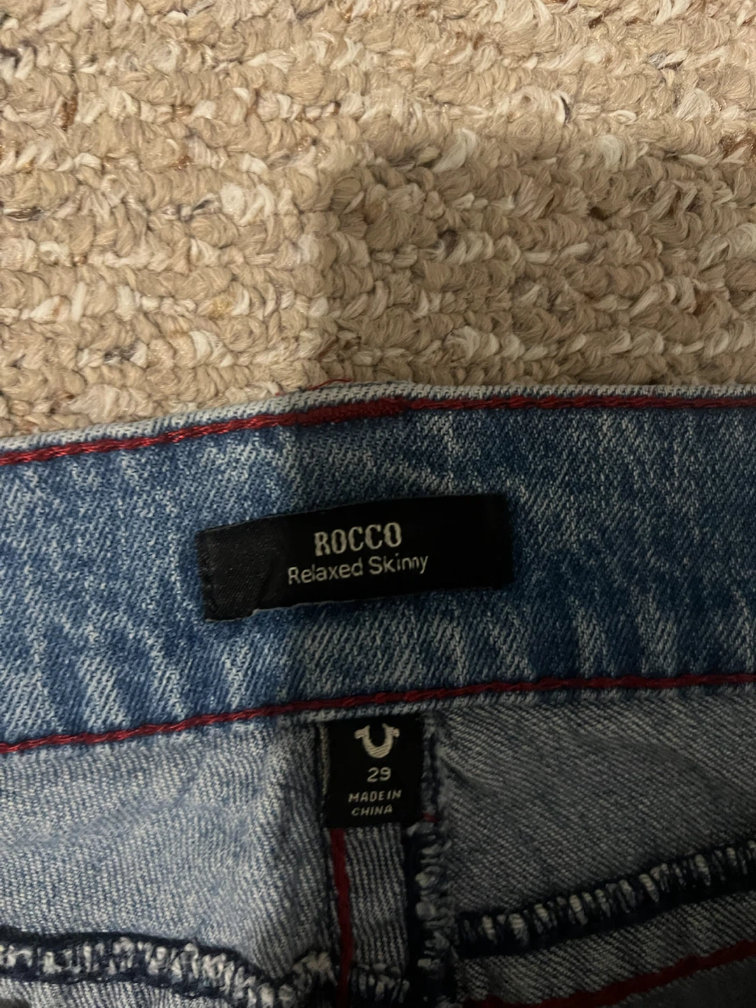 True Religion Rocco Relaxed Skinny Jeans Size 29 - photo 4