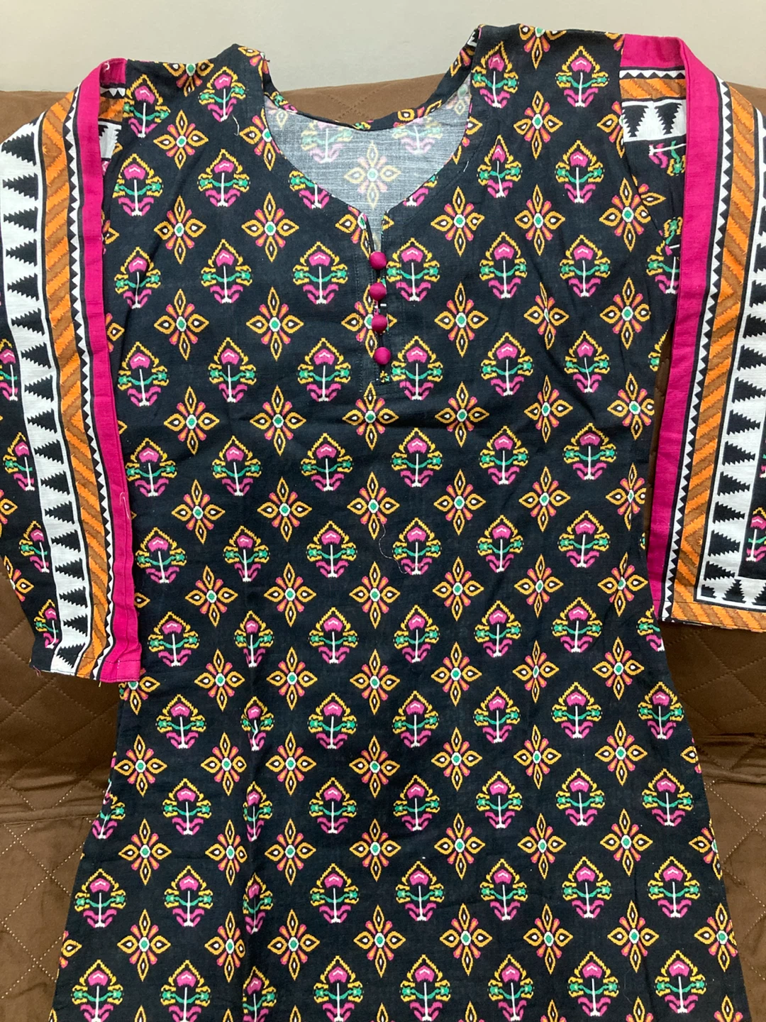 Black Floral Print Kurti for teen girls - photo 3