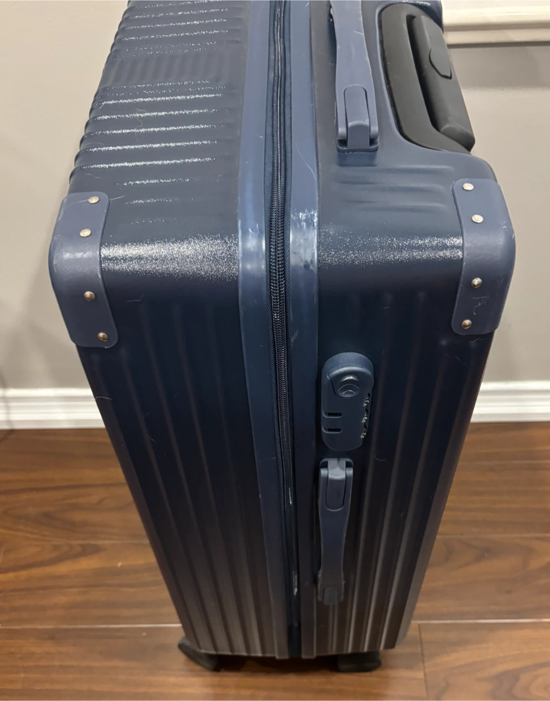 Navy Blue Hardshell Spinner Suitcase - photo 4