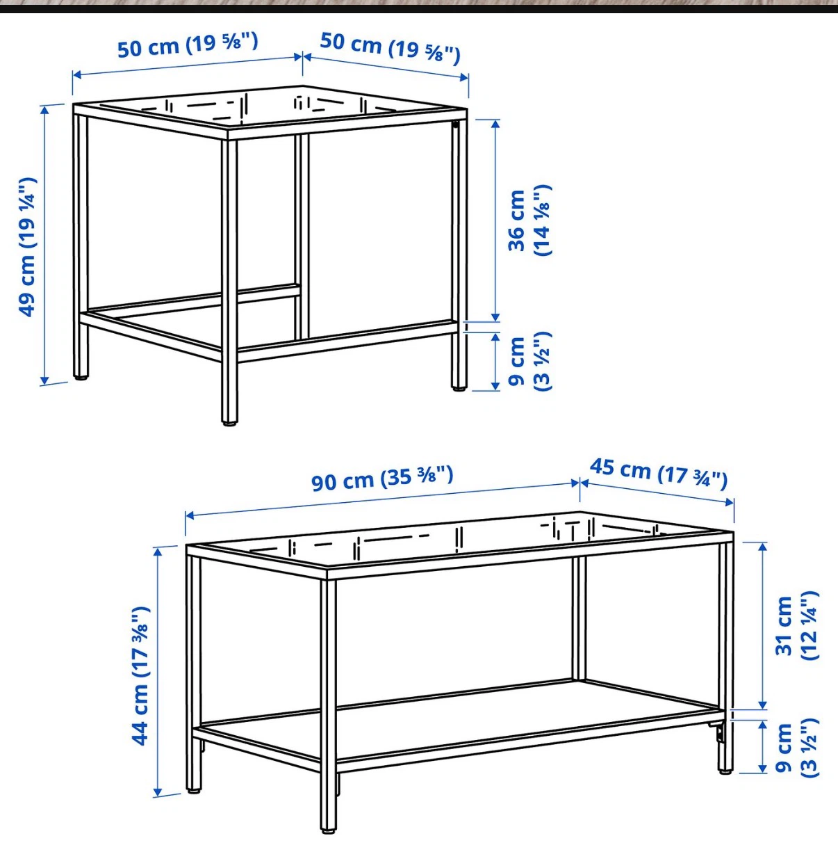 IKEA VITTSJÖ Nesting Tables, Set of 2 - photo 3
